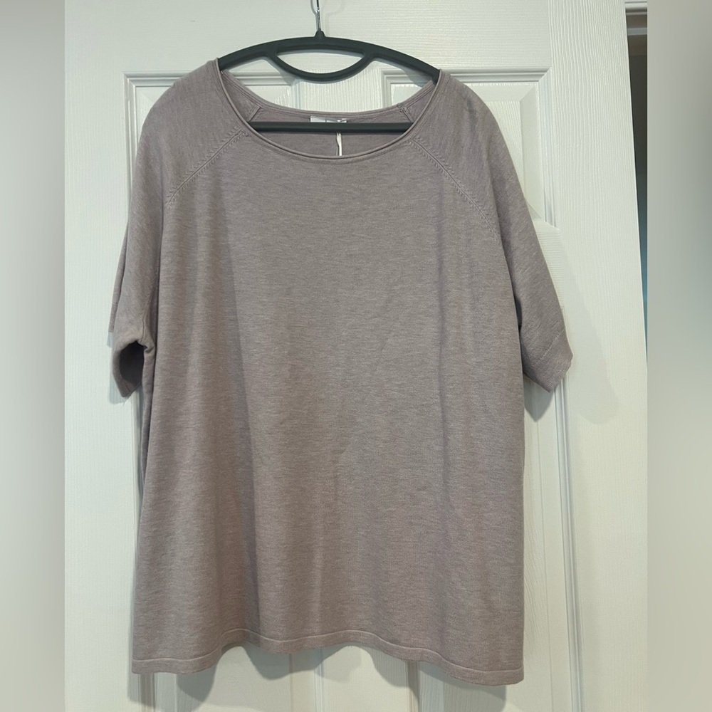 Milano Soft Mauve Short Sleeve Top
